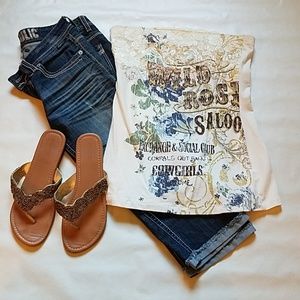 Rodeo strapless lace tank